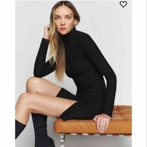 NWT Reformation Libra Knit Turtleneck Dress M